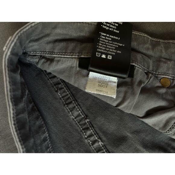 Paige Mens Federal Slim Straight Leg Twill Dark Gray Pants Size 33 Business - Picture 7 of 11